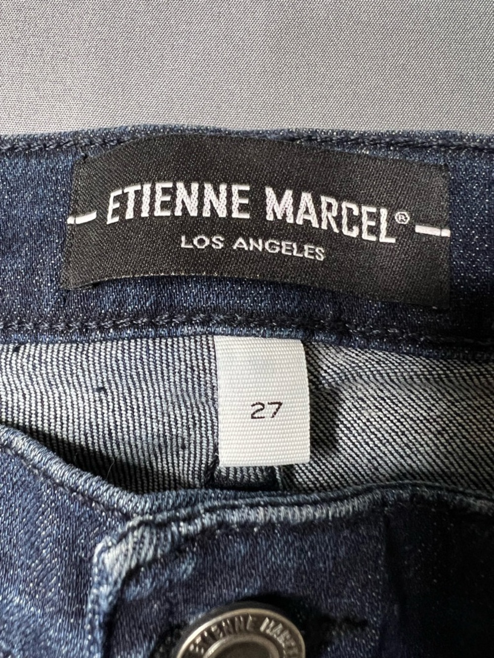 Etienne Marcel Los Angeles Jeans Size 27 Button Fly Stretch Denim NWT - Picture 2 of 11